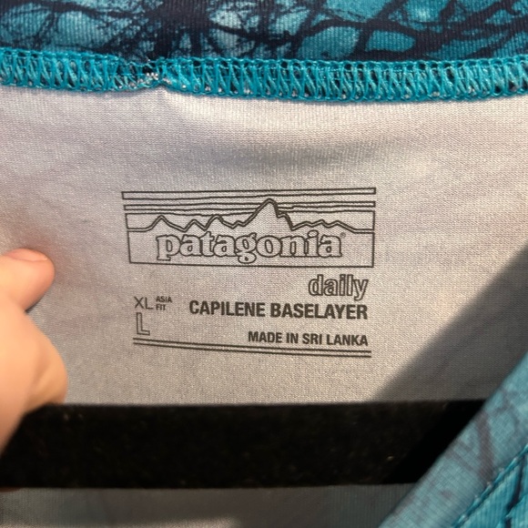 Patagonia Daily Capilene Base Layer Long Sleeve Outdoor Shirt- Size Large - Picture 8 of 8